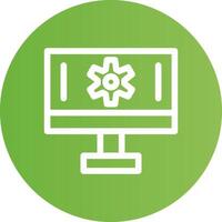 Setting Creative Icon Design vector