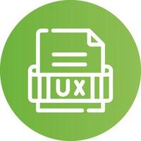 Ux Format Creative Icon Design vector