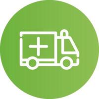 Ambulance Creative Icon Design vector