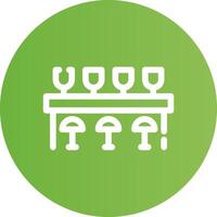 Bar Counter Creative Icon Design vector