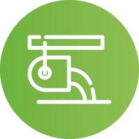 Line Circle Light green Gradient vector
