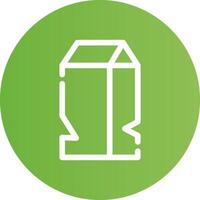 Milk Carton Creative Icon Design vector