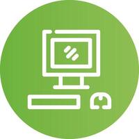 Computer Creative Icon Design vector