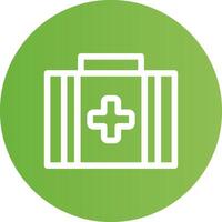 First Aid Kit Creative Icon Design vector