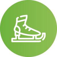 diseño de icono creativo de patines de hielo vector