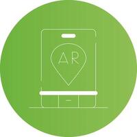 Ar Navigation Creative Icon Design vector