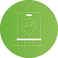 Ar Navigation Creative Icon Design vector