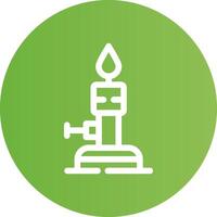 Bunsen Burner Creative Icon Design vector