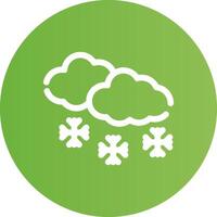 diseño de icono creativo de nieve vector