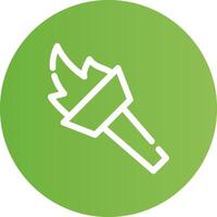 Torch Creative Icon Design vector