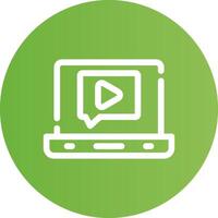 Online Course Creative Icon Design vector