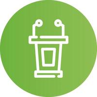 Lectern Creative Icon Design vector