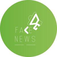 Fake News Creative Icon Design vector