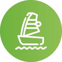 Windsurf Creative Icon Design vector