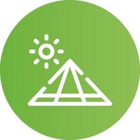 Pyramid Creative Icon Design vector