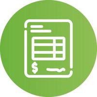 Invoice Creative Icon Design vector