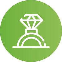 Wedding Ring Creative Icon Design vector