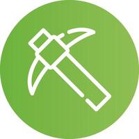 Pickaxe Creative Icon Design vector