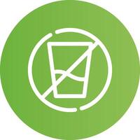 No Soft Drink Creative Icon Design vector