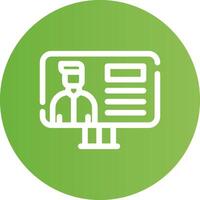 Online Lecture Creative Icon Design vector