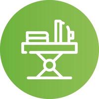 Iron Table Creative Icon Design vector