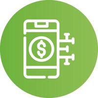 Digital Money Creative Icon Design vector