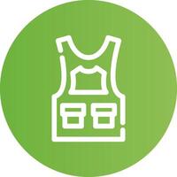 Bulletproof Vest Creative Icon Design vector