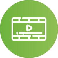 Video Player Creative Icon Design vector