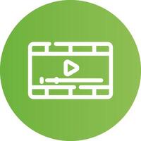 Video Player Creative Icon Design vector