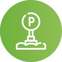 Parking Sign Creative Icon Design vector