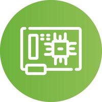 Circuit Board Creative Icon Design vector