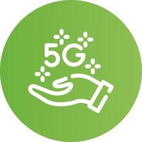 5G Creative Icon Design vector