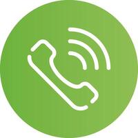 Phone Call Creative Icon Design vector