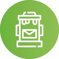 Postbox Creative Icon Design vector