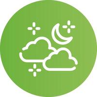 Cloudy Weather Creative Icon Design vector