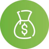 Money Bag Creative Icon Design vector