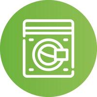 Washing Machine Creative Icon Design vector