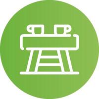 Coffee Table Creative Icon Design vector