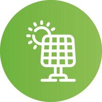 Solar Panel Creative Icon Design vector