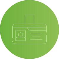 Identification Card Creative Icon Design vector