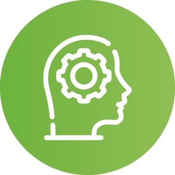 máquina aprendizaje creativo icono diseño vector