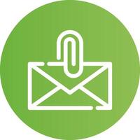 Attach File Email Creative Icon Design vector