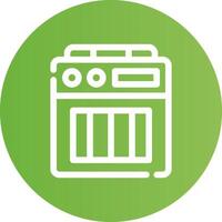 Amplifier Box Creative Icon Design vector