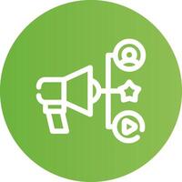 Advertising Creative Icon Design vector