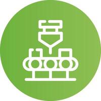 Conveyor Belt Creative Icon Design vector