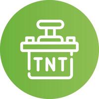 diseño de icono creativo tnt vector