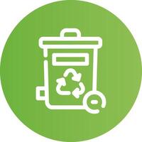 Trash Bin Creative Icon Design vector