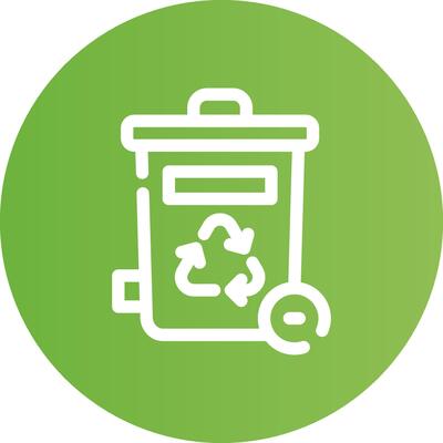 Trash Bin Creative Icon Design