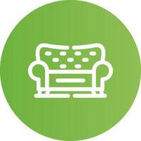 Sofa Creative Icon Design vector