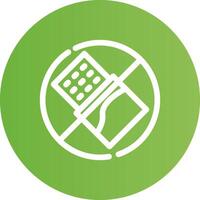 No Chocolate Creative Icon Design vector